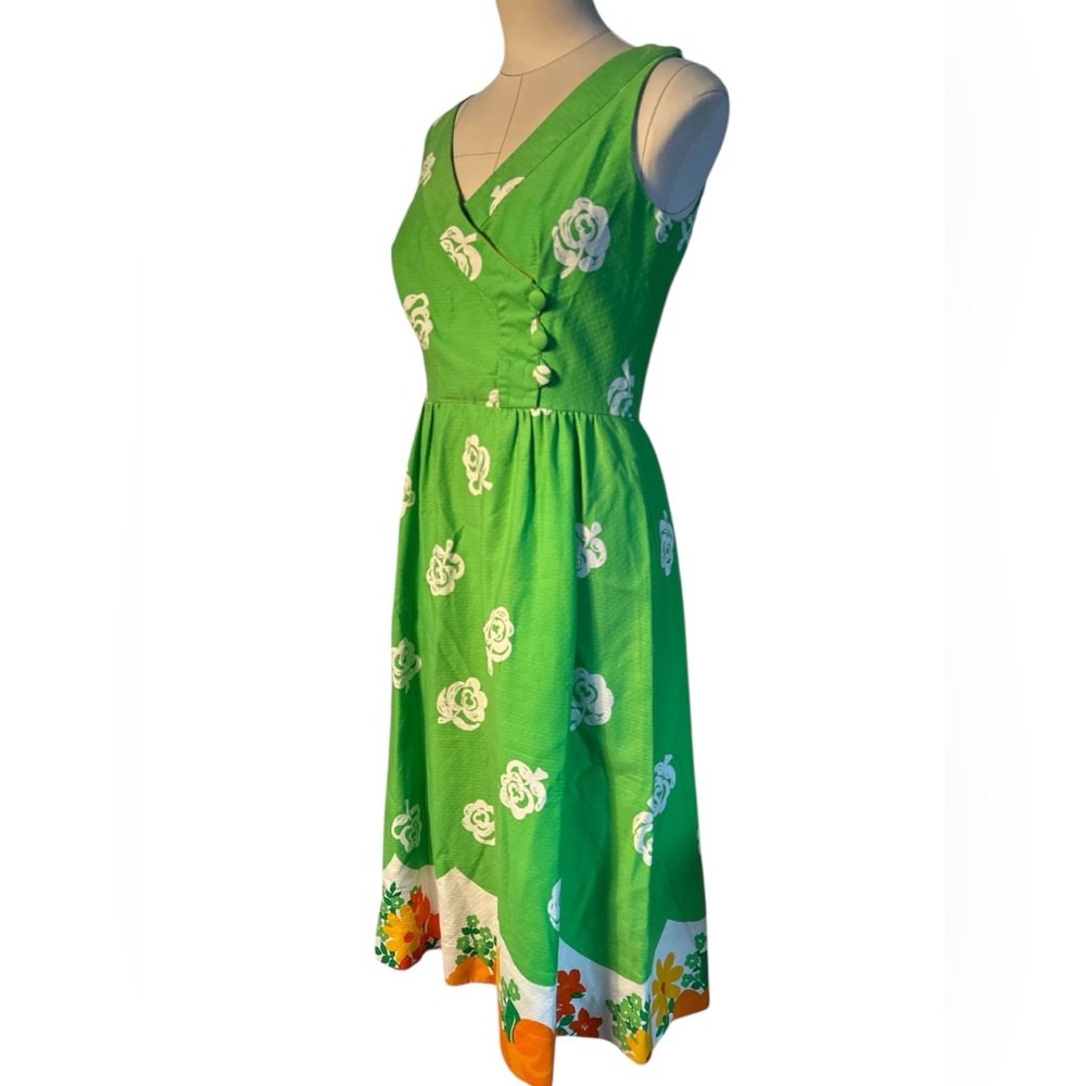 60’s Malia Hawaii floral sleeveless dress - Picture 2 of 11